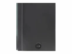 vidaxl Armario de baño con espejo y LED 80x12x68 cm Gris Outlet