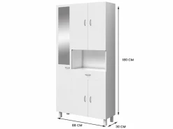 Vente-unique Armario de baño con espejo , 89 cm, MINELA Blanco Outlet