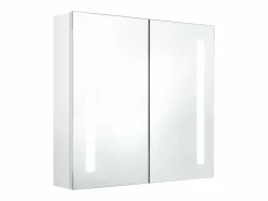 Armario de baño con espejo LED brillante 62x14x60 cm^vidaxl Clearance