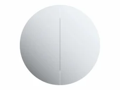 Armario de baño con espejo redondo y LED roble 54x54x17,5 cm^vidaxl Sale