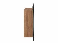 Armario de baño con espejo redondo y LED roble 54x54x17,5 cm^vidaxl Sale