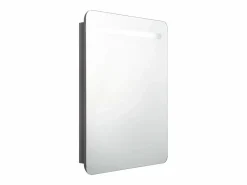 vidaxl Mueble De Pared Para Baño|Armario de baño con espejo LED brillante 60x11x80 cm