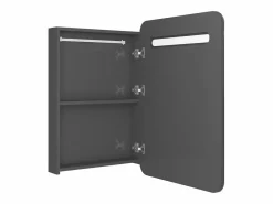 vidaxl Mueble De Pared Para Baño|Armario de baño con espejo LED brillante 60x11x80 cm