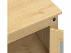 vidaxl Estantería Sobre Inodoro|Armario de baño «Corona» madera maciza de pino 50x40x185 cm