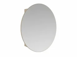 Vente-unique Armario de baño de pared con espejo ovalado - estanterías para el cuarto de baño - roble - RURI Color natural claro Best