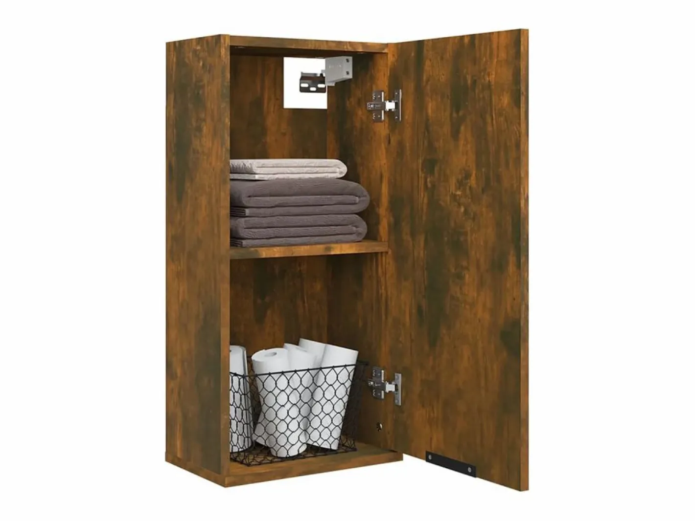 Armario de baño de pared color roble ahumado 32x20x67 cm ES322541^ Online