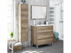 Armario de baño Devin 2 Puertas, Acabado en Color Nordik^VS Venta-stock Outlet