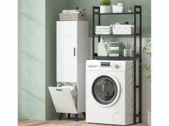 Homcom Mueble De Aseo|Armario de baño Elite 2 puertas 144x35x31,5 cm