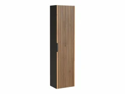 Armario de baño flotante natural claro y negro, 140 cm, MADELA^Vente-unique Best