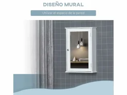Armario de baño Álamo Kleankin con espejo 60x41x14 cm^Basic Sale