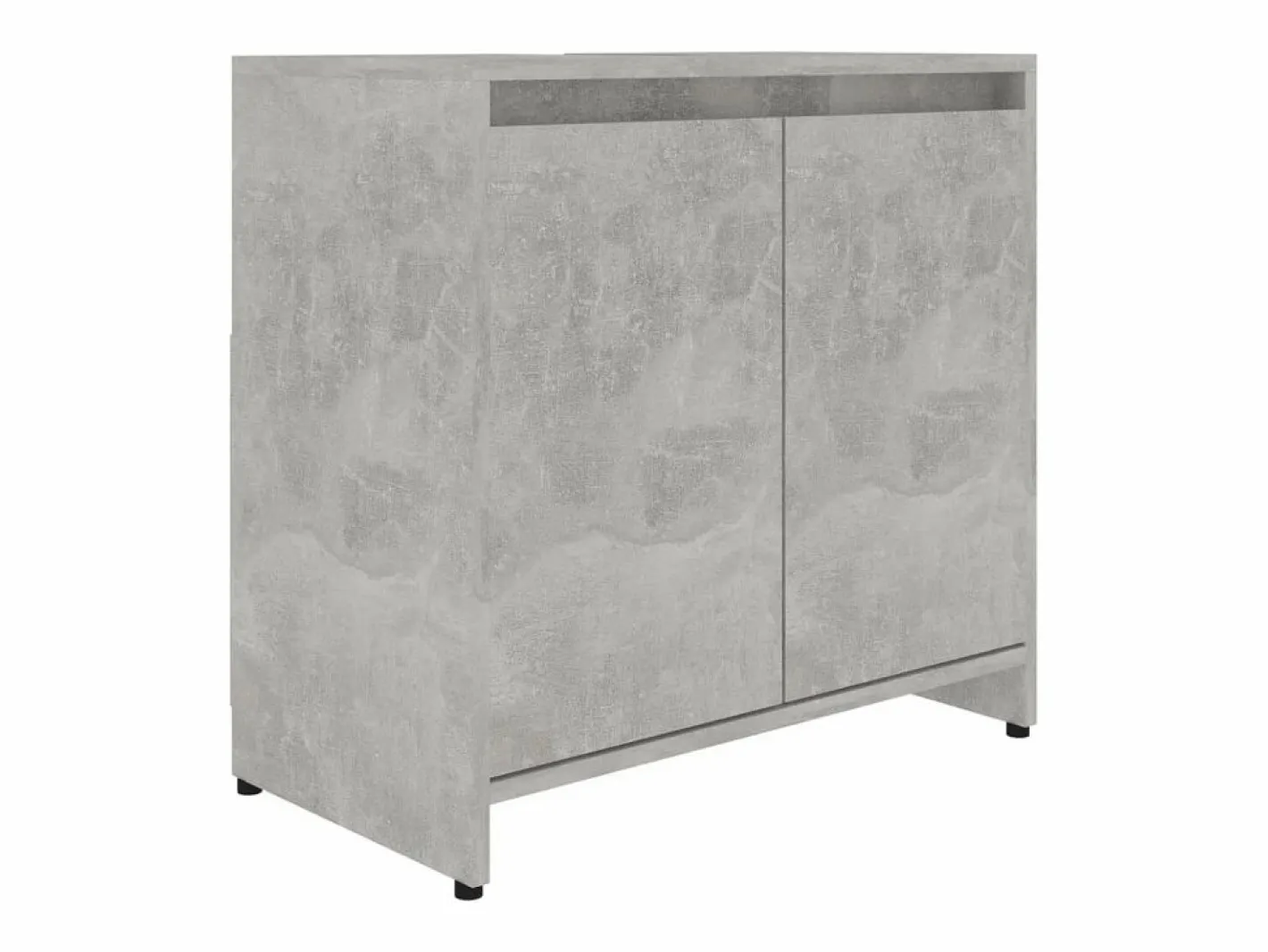 Armario de baño madera contrachapada hormigón 60x33x61 cm ES765404^ Best