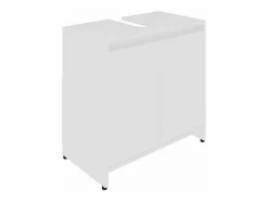 Mueble De Pared Para Baño|Armario de baño madera contrachapada 60x33x61 cm ES400725