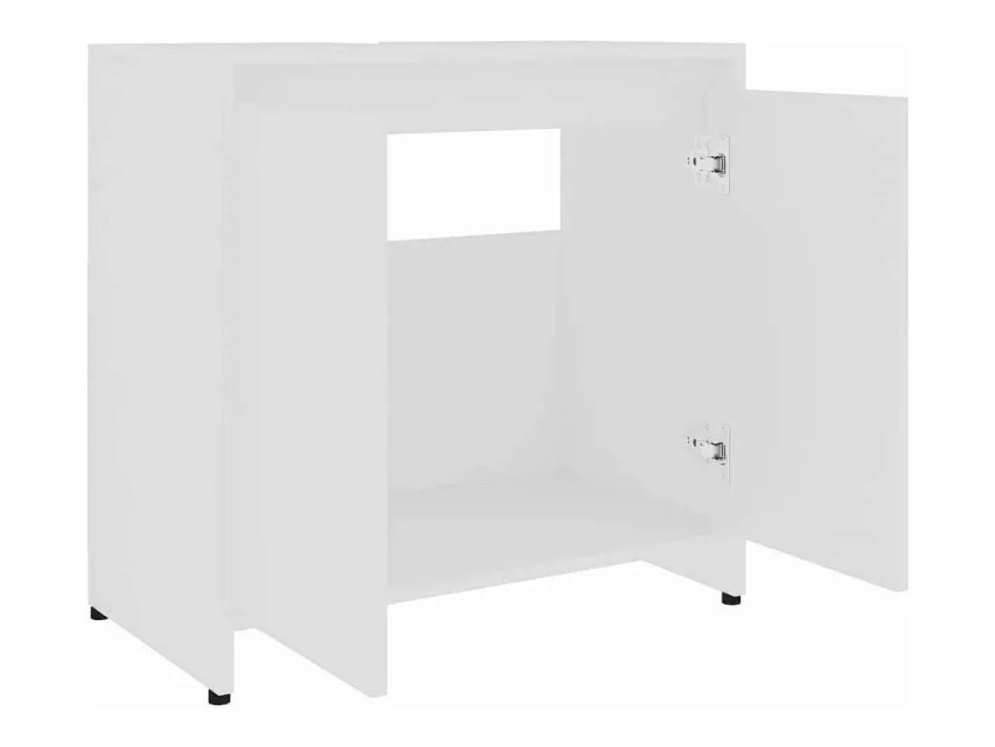 Mueble De Pared Para Baño|Armario de baño madera contrachapada 60x33x61 cm ES400725