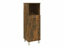 Armario de baño madera contrachapada roble ahumado 30x30x95 cm ES744319^ Clearance