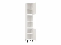 vidaxl Armario de baño madera contrachapada 30x30x190 cm Blanco Hot