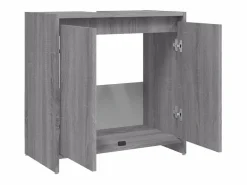 Mueble De Pared Para Baño|Armario de baño madera contrachapada Sonoma 60x33x61 cm ES688267
