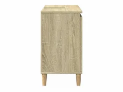 vidaxl Armario de baño madera contrachapada roble Sonoma 65x33x60 cm Color natural claro Online