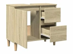 vidaxl Armario de baño madera contrachapada roble Sonoma 65x33x60 cm Color natural claro Online