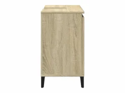 Armario de baño madera contrachapada roble Sonoma 65x33x60 cm ES676922^ Sale