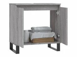 Mueble De Pared Para Baño|Armario de baño madera de ingeniería Sonoma 58x33x60 cm ES770134