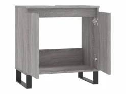 Mueble De Pared Para Baño|Armario de baño madera de ingeniería Sonoma 58x33x60 cm ES770134