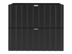 Mueble De Lavabo|Armario de baño para lavabo de 60 cm con frentes ranurados Arcos