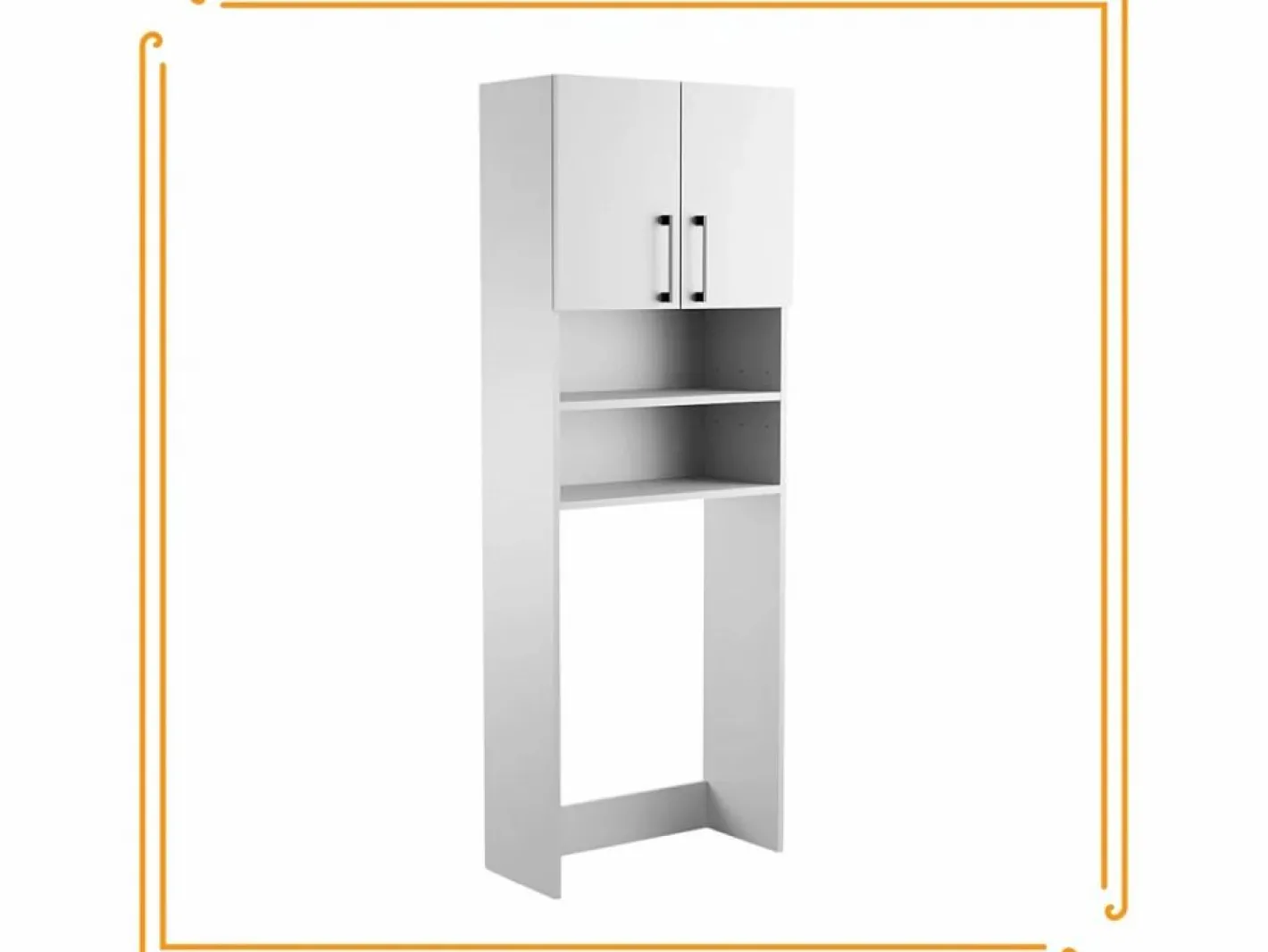 Mueble Para Lavadora|Armario de baño sobre lavadora y secadora, columna de almacenamiento para electrodomésticos en color .