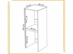 Armario de baño sobre lavadora y secadora, columna de estantes para electrodomésticos en color . Negro Sale