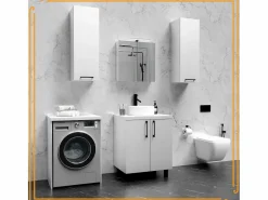 Armario de baño sobre lavadora y secadora, columna de almacenamiento para electrodomésticos en color .^ Online