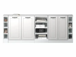 Vicco Armario Para Buhardilla|Armario de cocina para techo inclinado blanco casa de campo 210x46x81.6 r-line