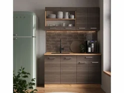 Vicco Armario Para Buhardilla|Armario de cocina para techo inclinado gris noble 140x46x81.6 r-line
