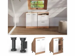 Armario de cocina para techo inclinado alto brillo 60x46x81.6 r-line^Vicco Clearance