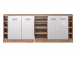 Vicco Armario Para Buhardilla|Armario de cocina para techo inclinado alto brillo 210x46x81.6 r-line