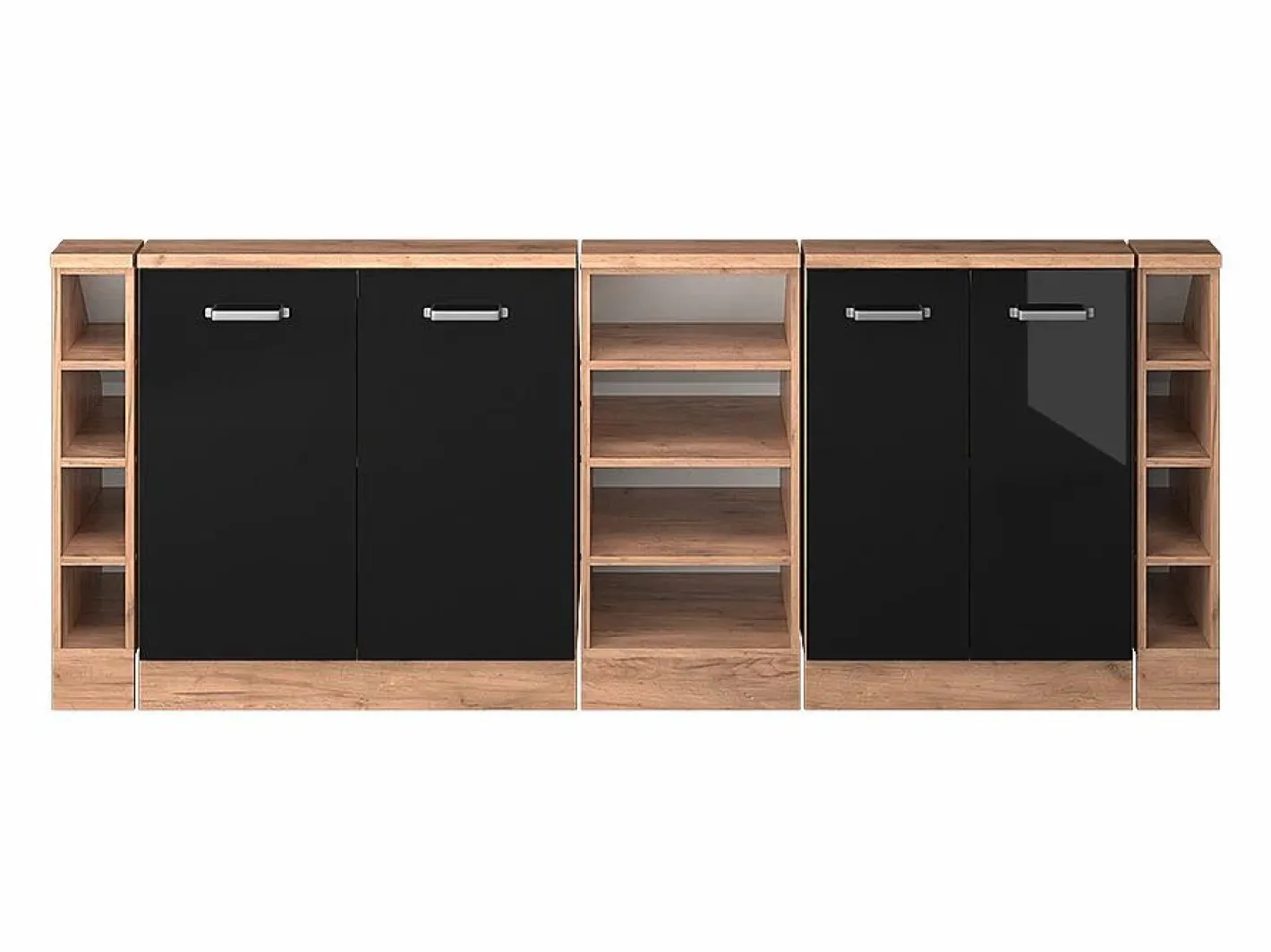 Armario de cocina para techo inclinado brillo intenso 210x46x81.6 r-line^Vicco Hot