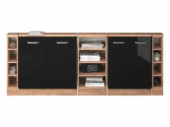 Armario de cocina para techo inclinado brillo intenso 210x46x81.6 r-line^Vicco Hot