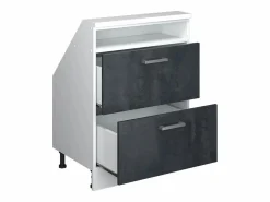 Armario de cocina para techo inclinado hormigón 60x46x81.6 r-line^Vicco Sale