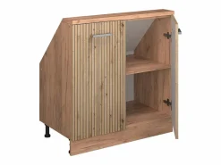 Vicco Armario Para Buhardilla|Armario de cocina para techo inclinado roble artesanal 80x46x81.6 r-line