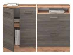 Armario de cocina para techo inclinado gris noble 120x46x81.6 r-line^Vicco Sale