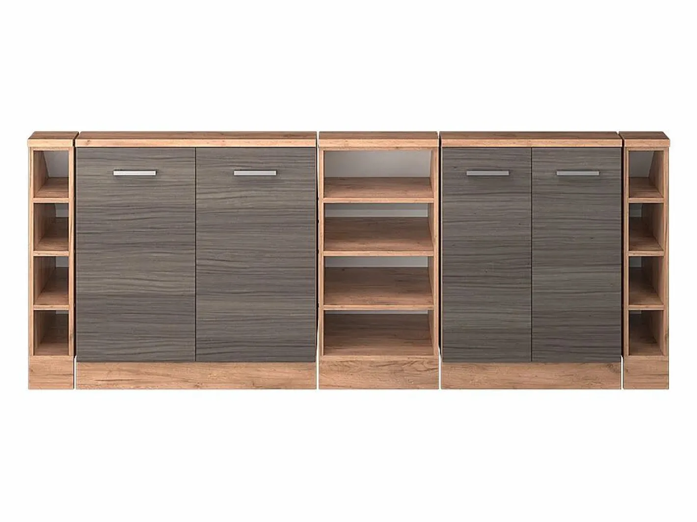 Armario de cocina para techo inclinado gris noble 210x46x81.6 r-line^Vicco Hot