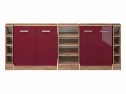 Armario de cocina para techo inclinado de alto brillo 210x46x81.6 r-line^Vicco