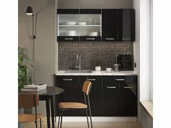 Vicco Armario Para Buhardilla|Armario de cocina para techo inclinado brillo intenso 210x46x81.6 r-line