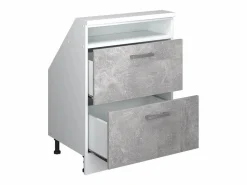 Armario de cocina para techo inclinado hormigón 60x46x81.6 r-line^Vicco Outlet