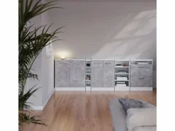 Armario de cocina para techo inclinado hormigón 60x46x81.6 r-line^Vicco Outlet