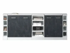 Armario de cocina para techo inclinado hormigón 210x46x81.6 r-line^Vicco Clearance