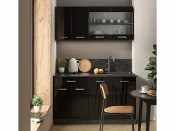 Armario de cocina para techo inclinado brillo intenso 210x46x81.6 r-line^Vicco