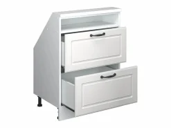 Vicco Armario Para Buhardilla|Armario de cocina para techo inclinado blanco casa de campo 60x46x81.6 r-line