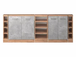 Armario de cocina para techo inclinado hormigón 210x46x81.6 r-line^Vicco Outlet