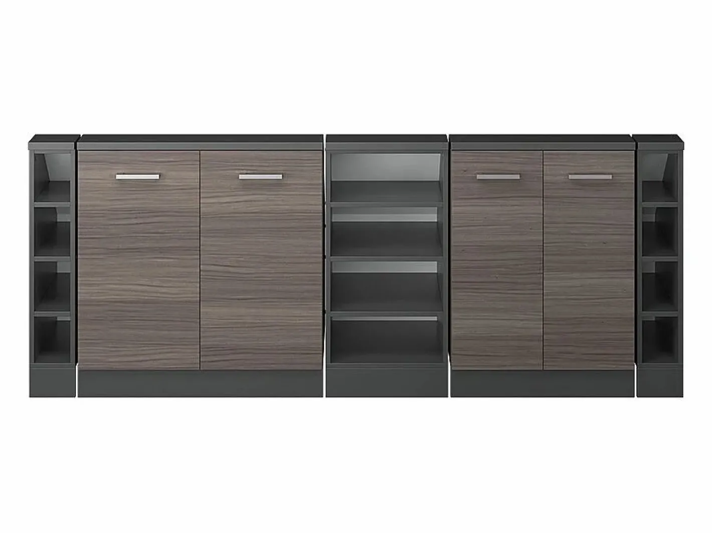 Armario de cocina para techo inclinado gris noble 210x46x81.6 r-line^Vicco Best