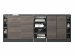 Armario de cocina para techo inclinado gris noble 210x46x81.6 r-line^Vicco Best