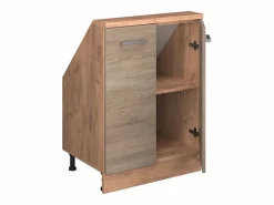Vicco Armario Para Buhardilla|Armario de cocina para techo inclinado sonoma 60x46x81.6 r-line